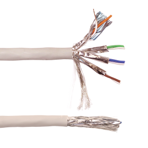 Кабель LANMASTER S/FTP, 4 пары, Кат. 5E, LSZH, нг(А)-HF, 305 м